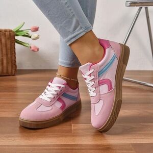 New***Pink and Blue Women's Sneakers